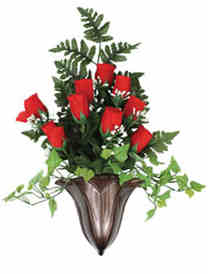 MetalCraft Headstone Vase, www.burlesonmonuments.com